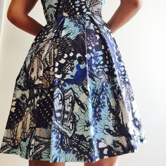 guess butterfly dress